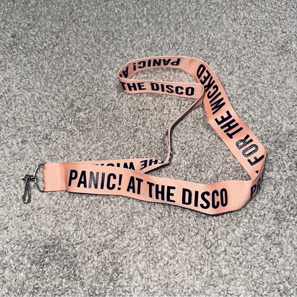 Pink Panic! At the Disco Lanyard